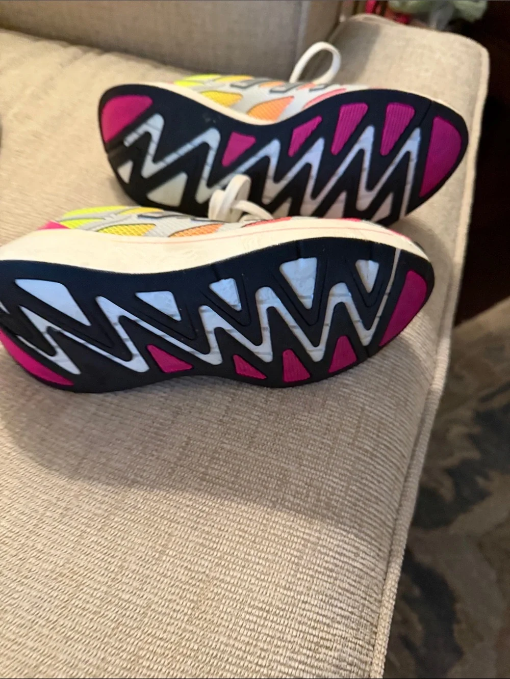 NWOT Adidas Women’s Pink, Yellow & Gray Athletic Sneakers